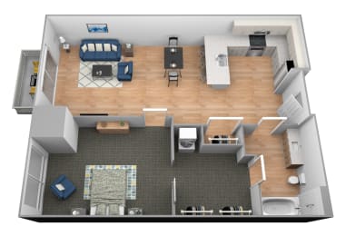 Floor Plan  Cedar River Floor Plan at Shakopee Flats, Shakopee, MN, 55379