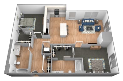 Floor Plan  Cottonwood River Floor Plan at Shakopee Flats, Minnesota