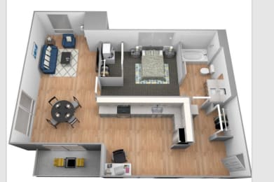 Floor Plan  Spilt Rock Floor plan at Shakopee Flats, Shakopee, 55379