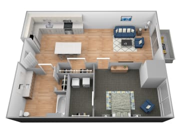 Floor Plan  West River Floor Plan at Shakopee Flats, Shakopee, MN