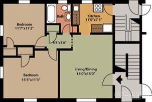 a picture of a floor plan of a house