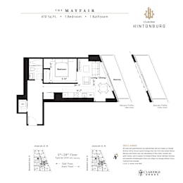 A floor plan for a property called The Mayfair in Hintonburg.