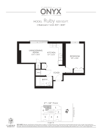 a floor plan of the apartment
