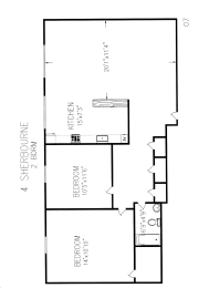 a schematic diagram of the floor plan of a building