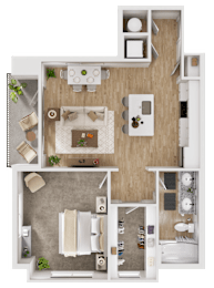 C3 Floor Plan at The Fitzgerald, South Carolina