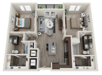 2A Two Bedroom / Two Bath The Hiker (Phase One) at Preston Ridge, Hickory North Carolina