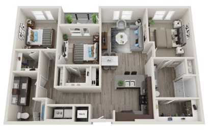 3A Three Bedroom / Two Bath The Lynwood (Phase One).at Preston Ridge, Hickory