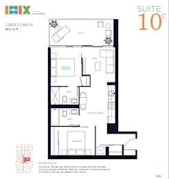 a floor plan of a bedroom apartment