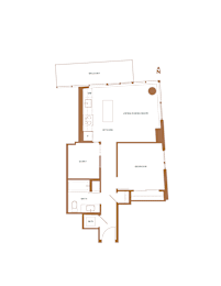  Floor Plan 07B - 1Bed + Guest