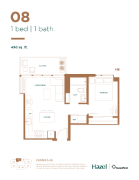 One Bedroom Floor Plan