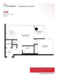 one bedroom plus den