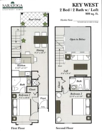 floor plans for two bedroom unit with bathroom and living room floor plan for a home
