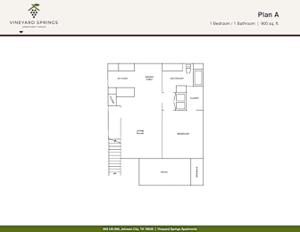 A floor plan for a property at Vineyard Springs Estates.