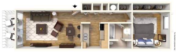 1Bed 1Bath Birch at The Meadows at Westlake Village Apartments, Westlake Village, CA