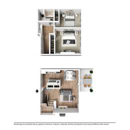 Berkshire - Townhome at Eton Square Apartments and Townhomes, Birmingham, MI, Michigan, 48009