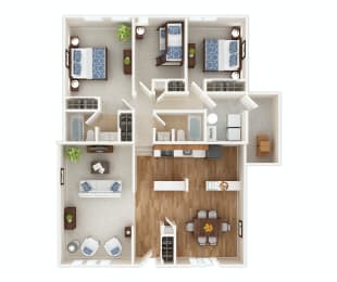 3 Bed 2 Bath