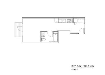 02 Floor Plan at Junction Central, Seattle Washington