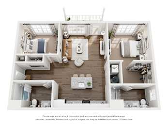 Hayden Park_Magnolia_2 Bed