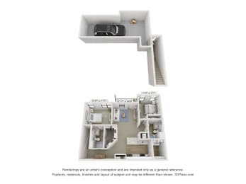 Meridian Floor Plan with Dimensions