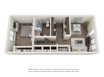 1 bed 1 bath at 60 at Melrose, Phoenix, Arizona