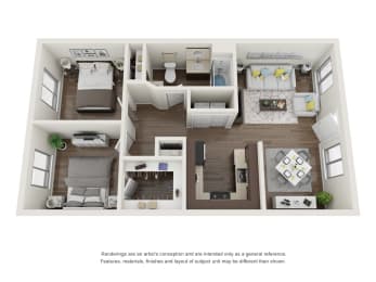 2 bed 1 bath at 60 at Melrose, Phoenix, AZ