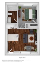 1x1 Unit A Kingman Station Apartments in Kingman Arizona
