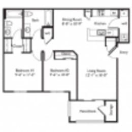 an image of a floor plan of a house