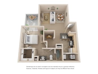 One Bedroom One Bathroom