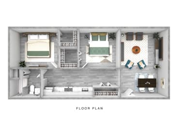 Cottonwood Two Bed One Bath Encanto Lofts Apartments