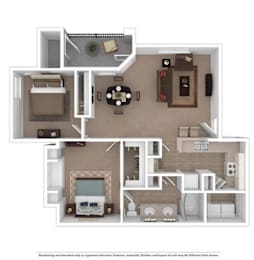 Cypress Point B1 948 sqft at The Club at Coldwater Springs in Avondale Arizona