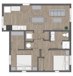 Jade B1-3_2nd Ave Commons Floor Plans at SECOND AVE COMMONS | BRAND-NEW, Mesa, AZ