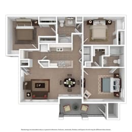 Pebble Beach C1 1208 sqft at The Club at Coldwater Springs in Avondale Arizona