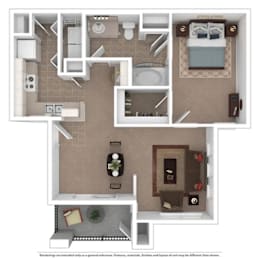 Tralee A3 759 sqft at The Club at Coldwater Springs in Avondale Arizona