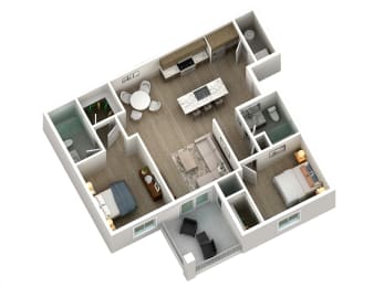 Lantana Floor Plan at Tucson Landing, Arizona, 85714