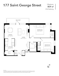 2 bed 2 bath at 177 Saint George Apartments, Toronto, CA
