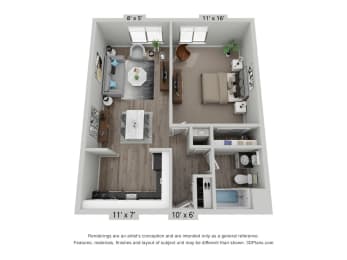 1 bed 1 bath A at Springwood Gardens, New Britain, CT, 06053