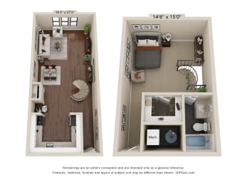 Classic 1 Bedroom Loft at Retro 511 Apartments, West Haven, CT 06516