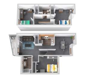  Floor Plan 3 Bedroom Duplex