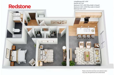 Floor Plan Apts 201, 313, 401, 513