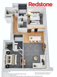Floor Plan Apts 220, 300, 420, 500