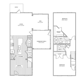 arlington park apartments floor plan cth3