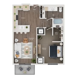 a 2103 sq ft floor plan  1 bedroom
