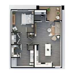 A1 Floor Plan Arkansas Apartments