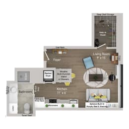 the floor plan of fountain court apartments