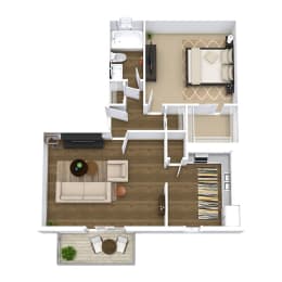bedroom floor plan an in 2d