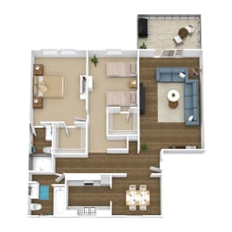a floor plan of a house