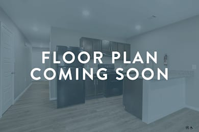 A room with a floor plan coming soon message.