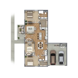 grand villas of clayton apartments floor plan d1