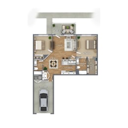 grand villas of clayton apartments floor plan c1