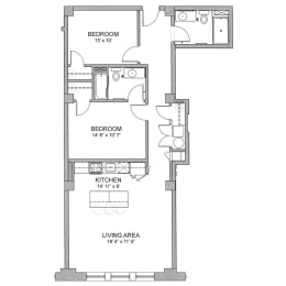 2 Bedroom _ C02 Floor Plan